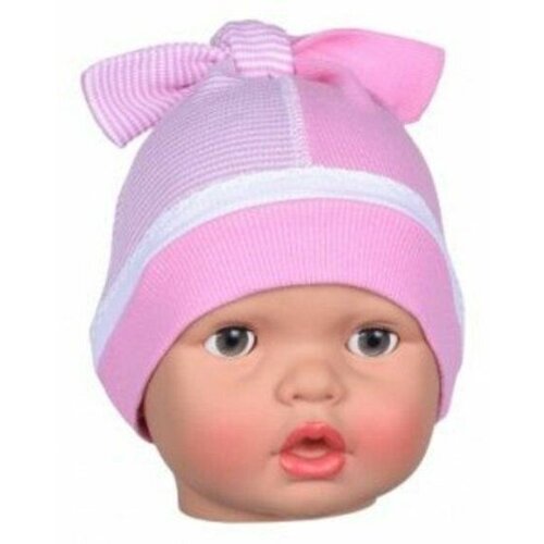 Шапка Xamillion для девочек демисезонная, хлопок, размер 44-46, розовый