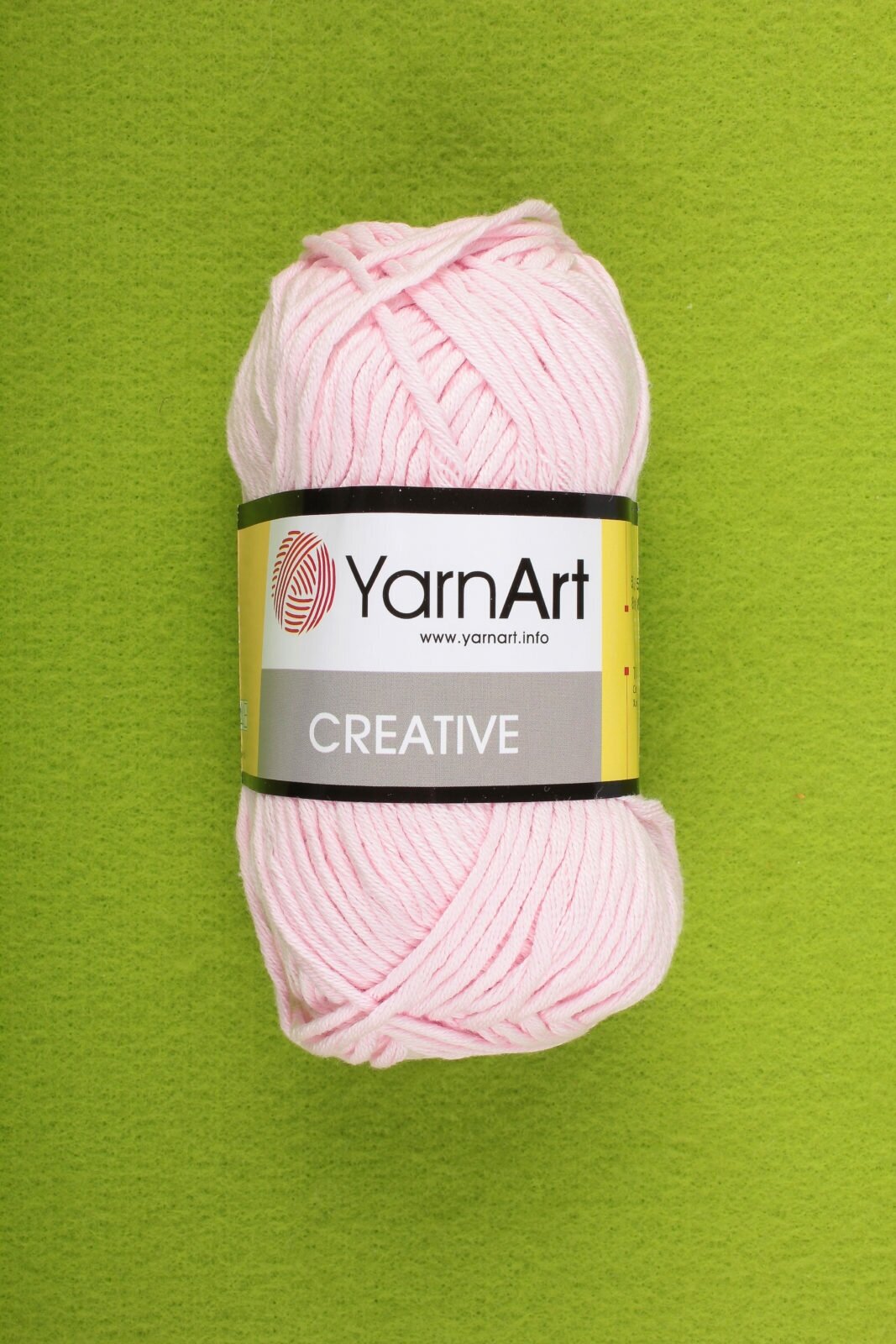 Пряжа YarnArt Creative светло-розовый (229), 100%хлопок, 85м, 50г, 3шт