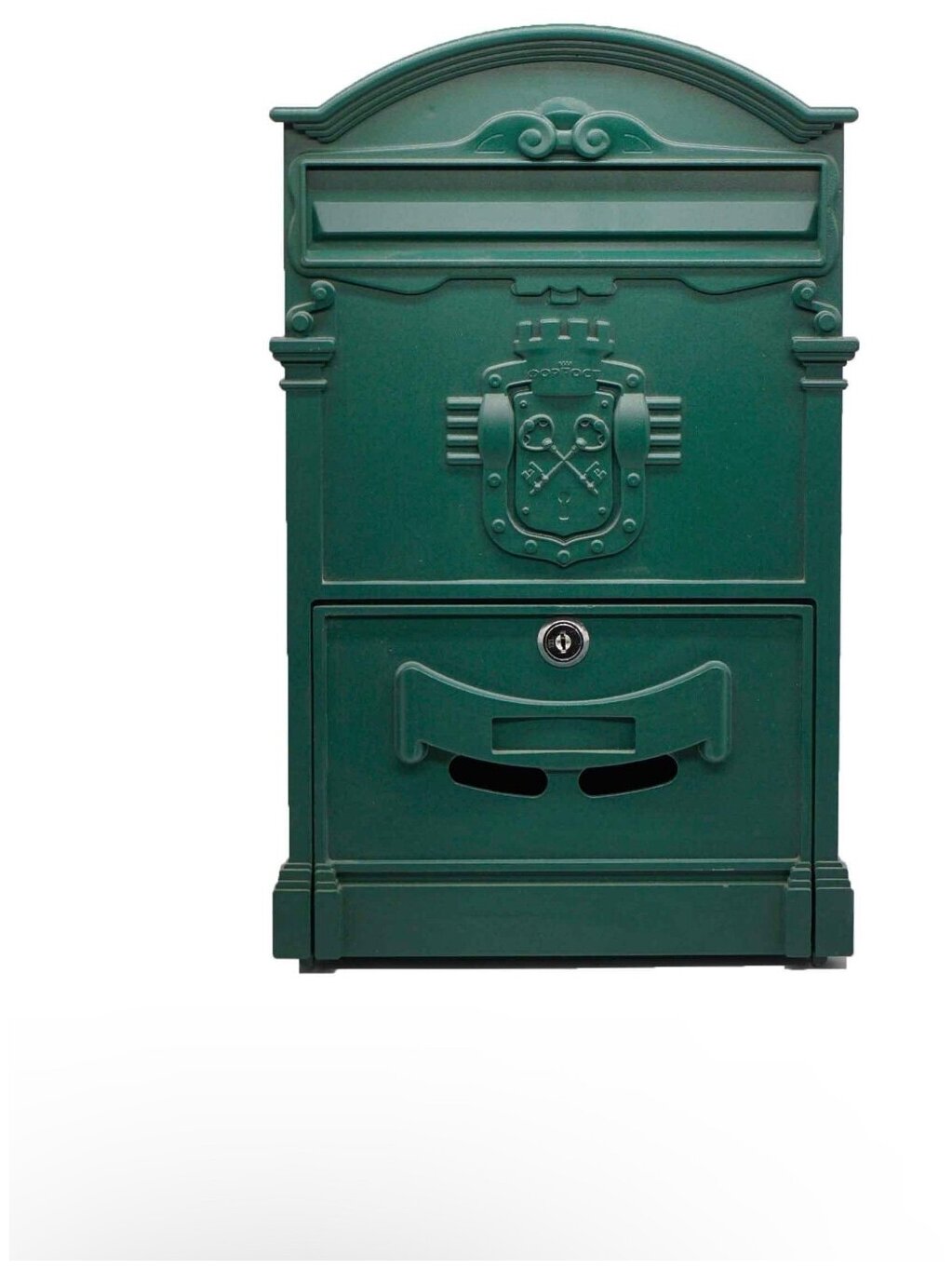 Почтовый ящик "Ключики" цвет: зеленый/ почтовый ящик металлический/ почтовый ящик с замком/ ящик почтовый/ почтовый ящик с замком уличный - фотография № 3