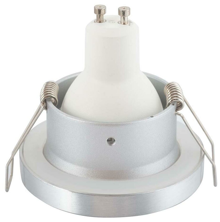 DK3012-AL Встраиваемый светильник влагозащищенный, IP 44, 50 Вт, GU10, серый, алюминий Denkirs - фотография № 6