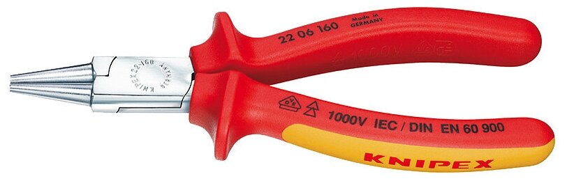 Круглогубцы Knipex KN-2206160 160 мм