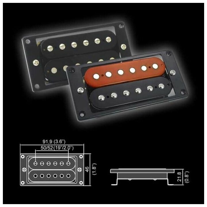 BH-23Neck-BK Звукосниматель магнитный хамбакер нековый черный Belcat