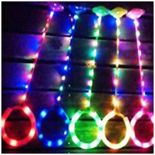 Скакалка ручка со светом колеса PVC со светом 1орр 5 цветов микс в асс Наша Игрушка 636253 1357₽