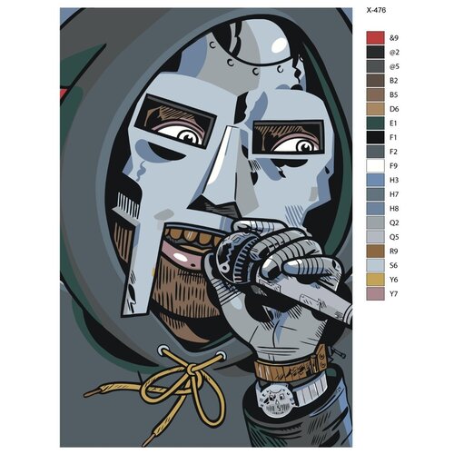 Картина по номерам X-476 MF Doom 60х90