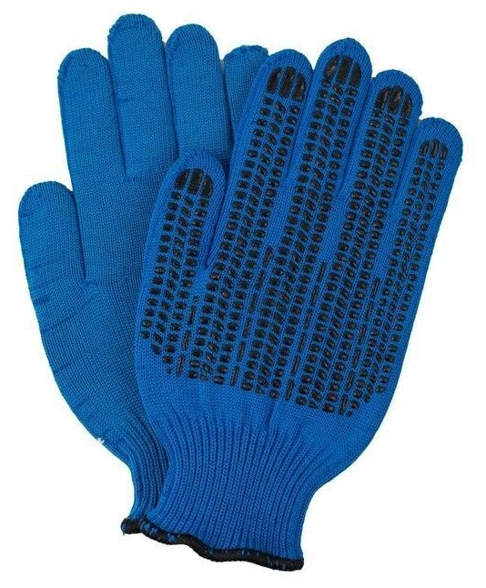 Перчатки защитные хлопковые с пвх-покрытием, 6 нитей, 10 класс, размер 10 (XL), 1 пара