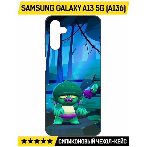 Чехол-накладка Krutoff Soft Case Brawl Stars - Болотный Джин для Samsung Galaxy A13 5G (A136) черный чехол накладка krutoff soft case brawl stars паладин вольт меха для samsung galaxy a13 5g a136 черный