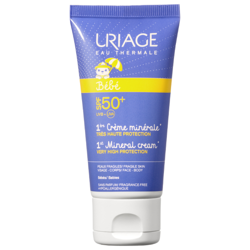 Uriage Uriage Bebe первый минеральный крем SPF 50, 50 мл