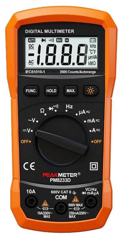 Мультиметр цифровой PEAKMETER PM8233D