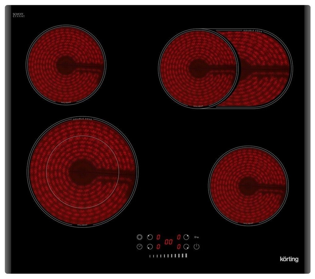 Электрическая варочная поверхность Korting HK 62550 B - фотография № 1