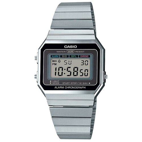 Наручные часы CASIO Vintage A700W-1A, серебряный, черный