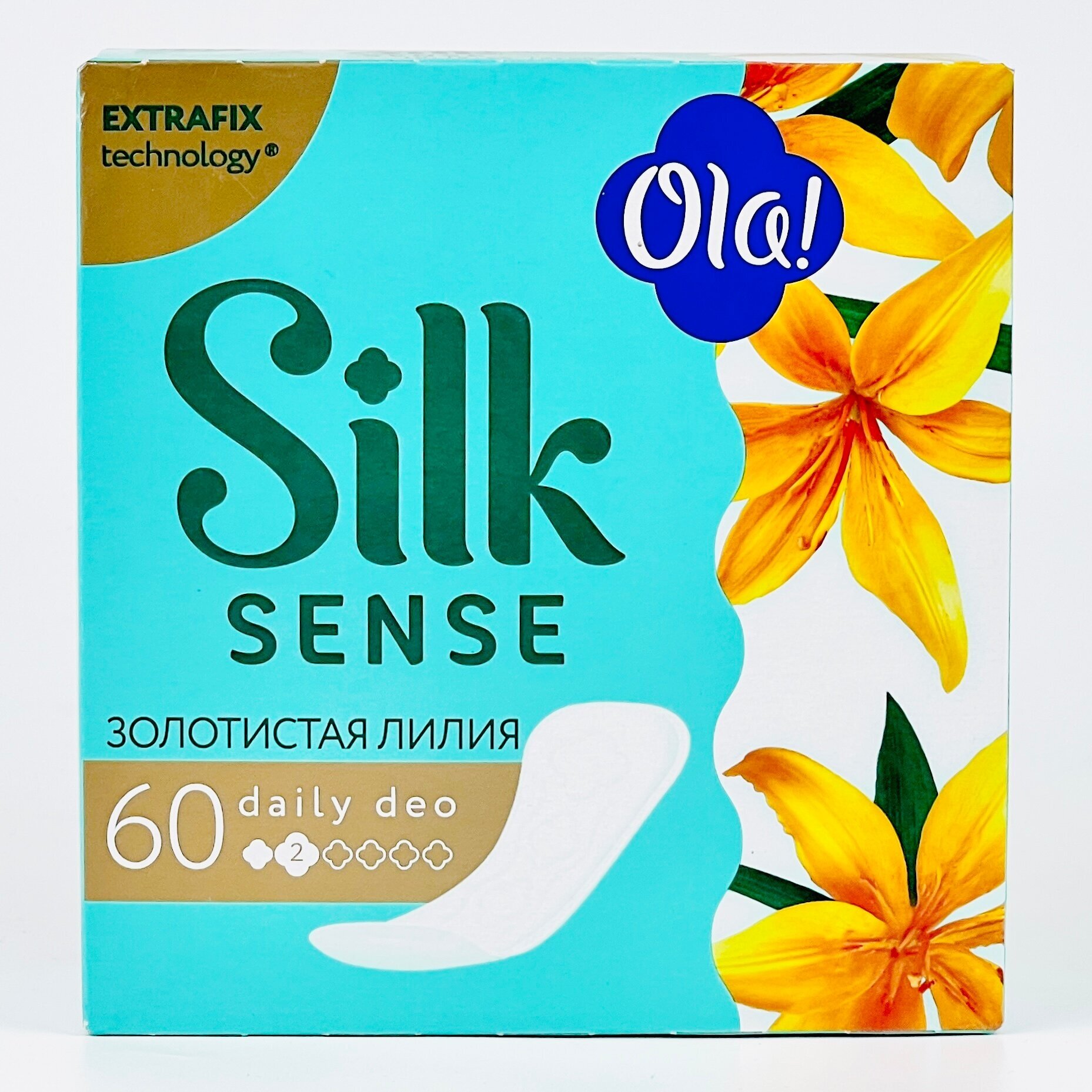 Ежедневные прокладки Ola! Silk Sense Daily Deo Золотистая лилия, 60шт. - фото №12