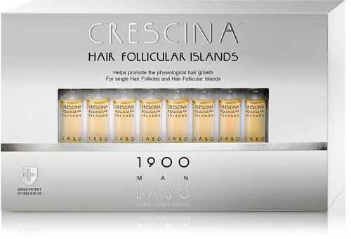 Crescina Follicular Islands 1900 Лосьон для стимуляции роста волос д. мужчин №40
