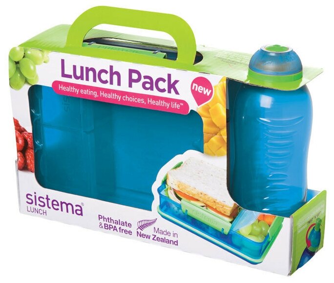 Контейнер с бутылкой Sistema Lunch Pack 0,9 л - фото №6