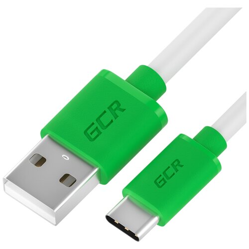 Кабель GCR USB - USB Type-C (GCR-UCQC2) 1 шт. белый 1.5 м