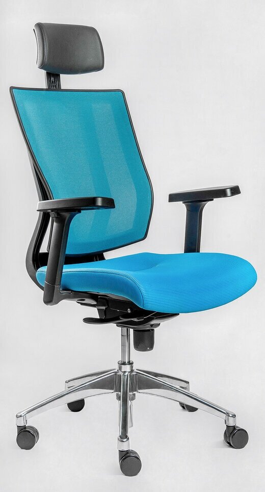 Компьютерное кресло Falto Promax сетка ткань синий