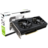 Видеокарта RTX 3060 12288Mb PALIT NVIDIA GeForce RTX 3060 , PA-RTX3060 DUAL 12G, 12ГБ, GDDR6, Ret LHR (NE63060019K9-190AD)