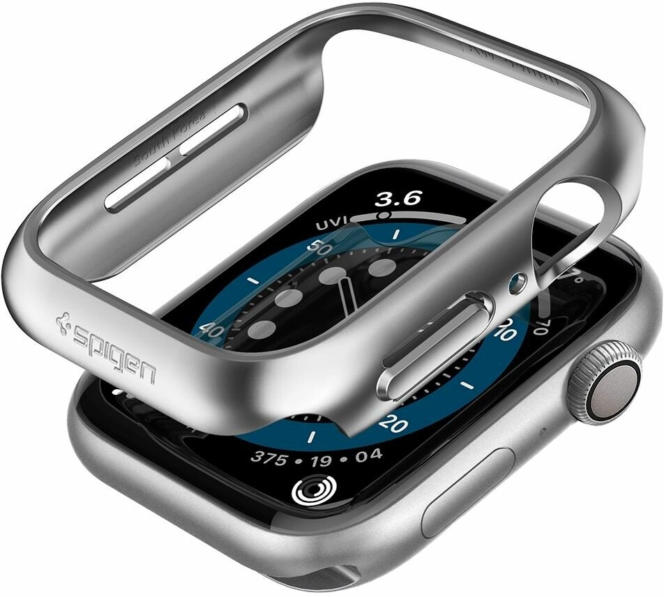 Чехол Spigen Thin Fit (ACS02957) для Apple Watch Series SE/4/5/6 44 mm (Graphite)