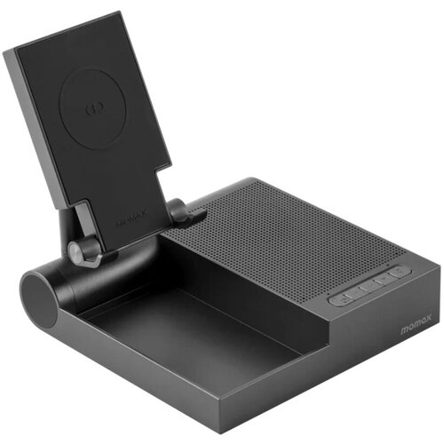 Беспроводное зарядное устройство Momax Q.Conference 10W Mini BS2 Speakerphone With Wireless Charger (BS2D), черный
