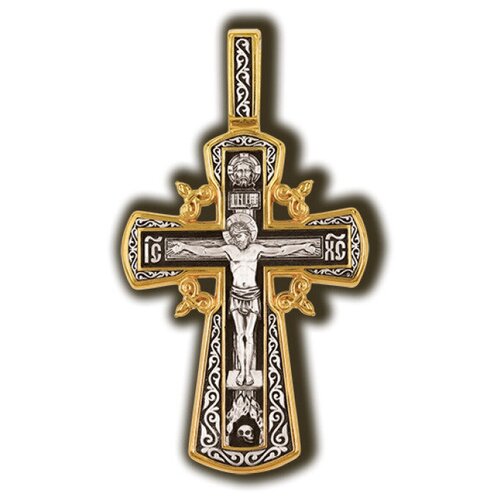 Крестик Елизавета, серебро, 925 проба, золочение крест даръ крест из серебра с молитвой 27091