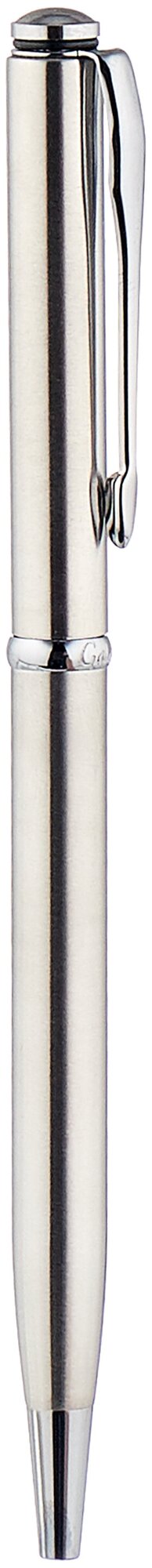 Ручка подарочная шариковая GALANT Arrow Chrome, корпус серебр., хром.детали, 0,7мм, синяя, 140408
