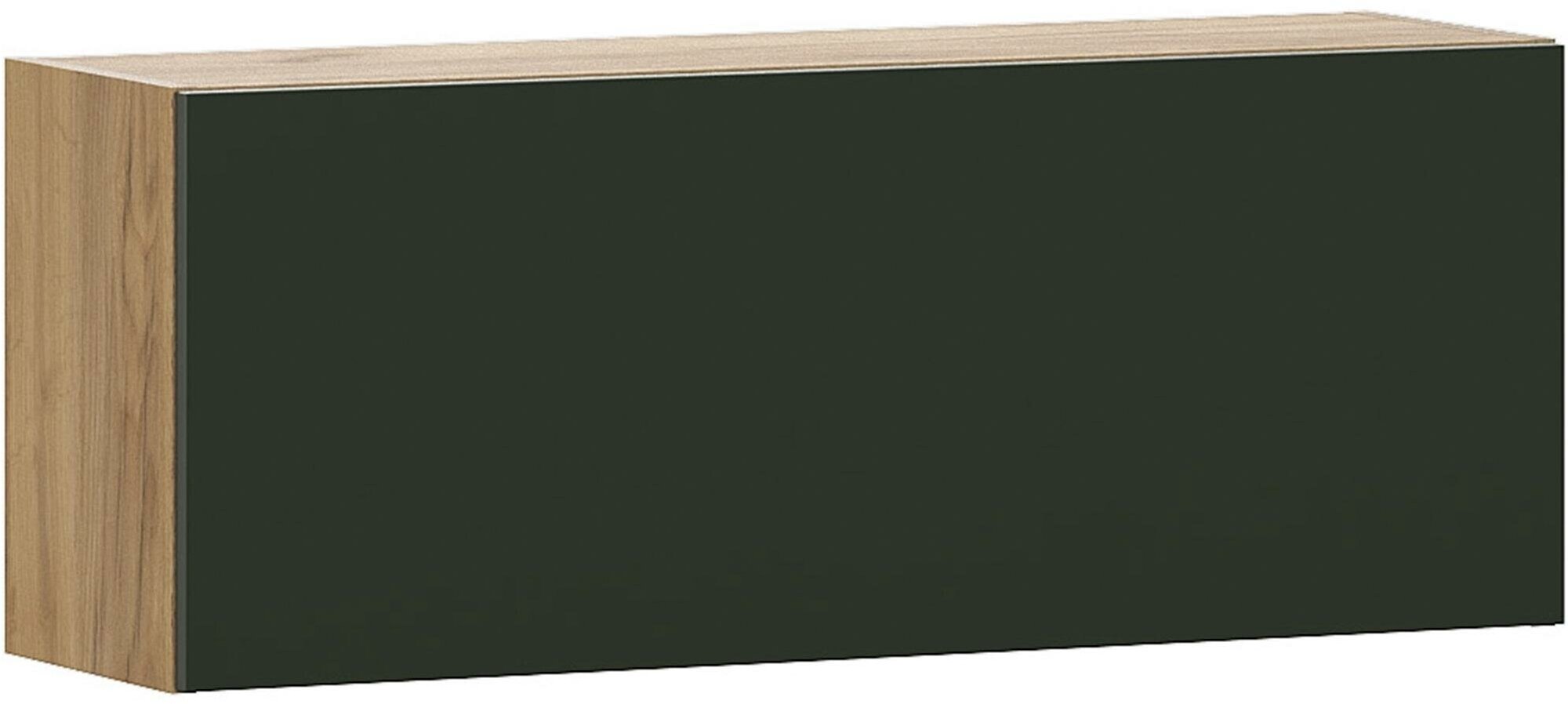 Шкаф навесной SV Мебель Милан дуб золотой / олива софт 90x26.2x35 см