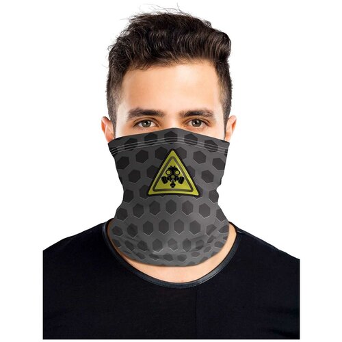 фото Универсальный бафф маска "знак с противогазом" joyarty
