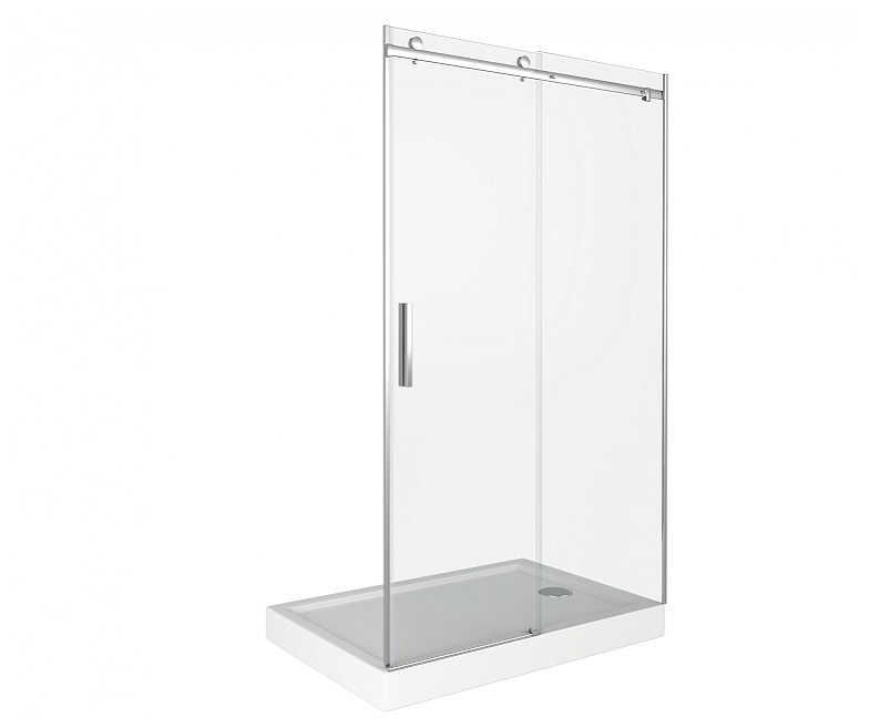 Душевая дверь раздвижная Good Door GALAXY WTW-120-C-CH 1200x1950 профиль хром прозрачное стекло 6 мм