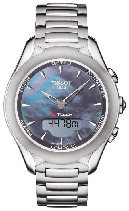 Наручные часы TISSOT T075.220.11.101.01, серебряный, черный