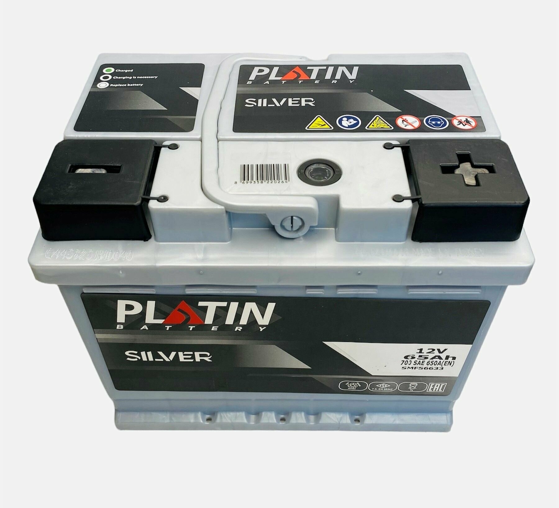 Аккумулятор автомобильный Platin Silver 65 Ач 650 A о. п. SMF L2 242х175х190