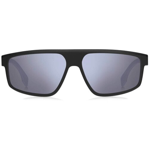 Солнцезащитные очки BOSS, квадратные, оправа: пластик, для мужчин, голубой