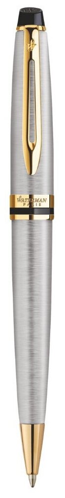 Шариковая ручка Waterman Expert 3, цвет: Stainless Steel GT, стержень: Mblue