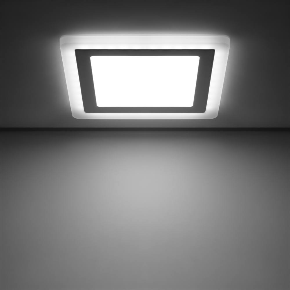 Светильник встраиваемый светодиодный Gauss Backlight BL125 квадратный 12/4 Вт 4000 K алюминий/акрил цвет белый