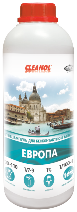 Cleanol Европа Автошампунь для бесконтактной мойки 1л