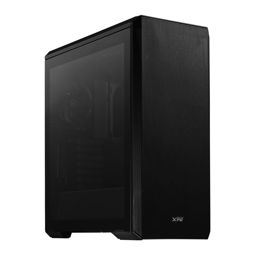 Корпус XPG DEFENDER BLACK (DEFENDER-BKCWW) (Midi-Tower, черный, TG, 120mm fan*3)