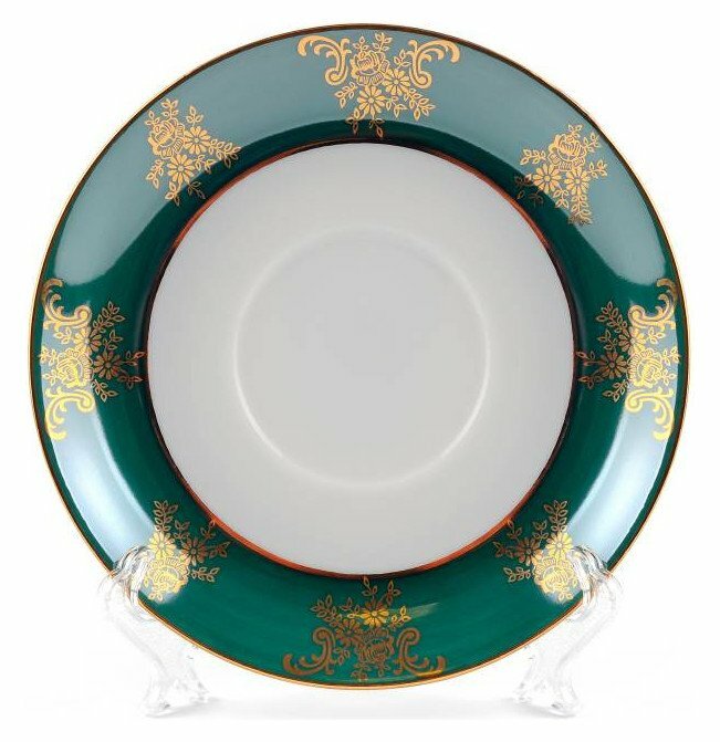 Блюдце 14 см Cmielow  Астра  Охота зелёная    285362