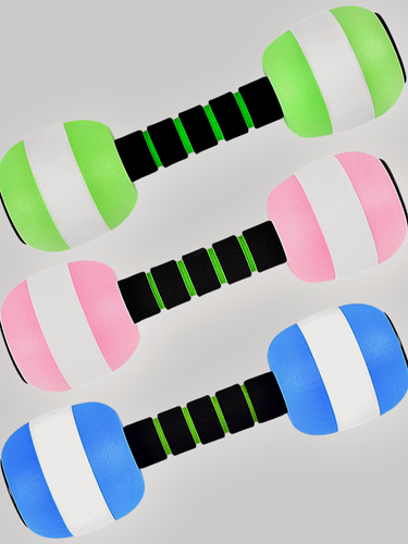 Изображение товара Гантель для аквааэробики(2 шт) круглая цвет: микс, мини гантель для аквааэробики.