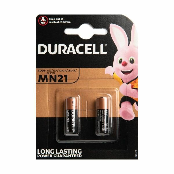 Батарейка (4шт) DURACELL A23 (MN21) 12В щелочная(алкалиновая)(бл2)
