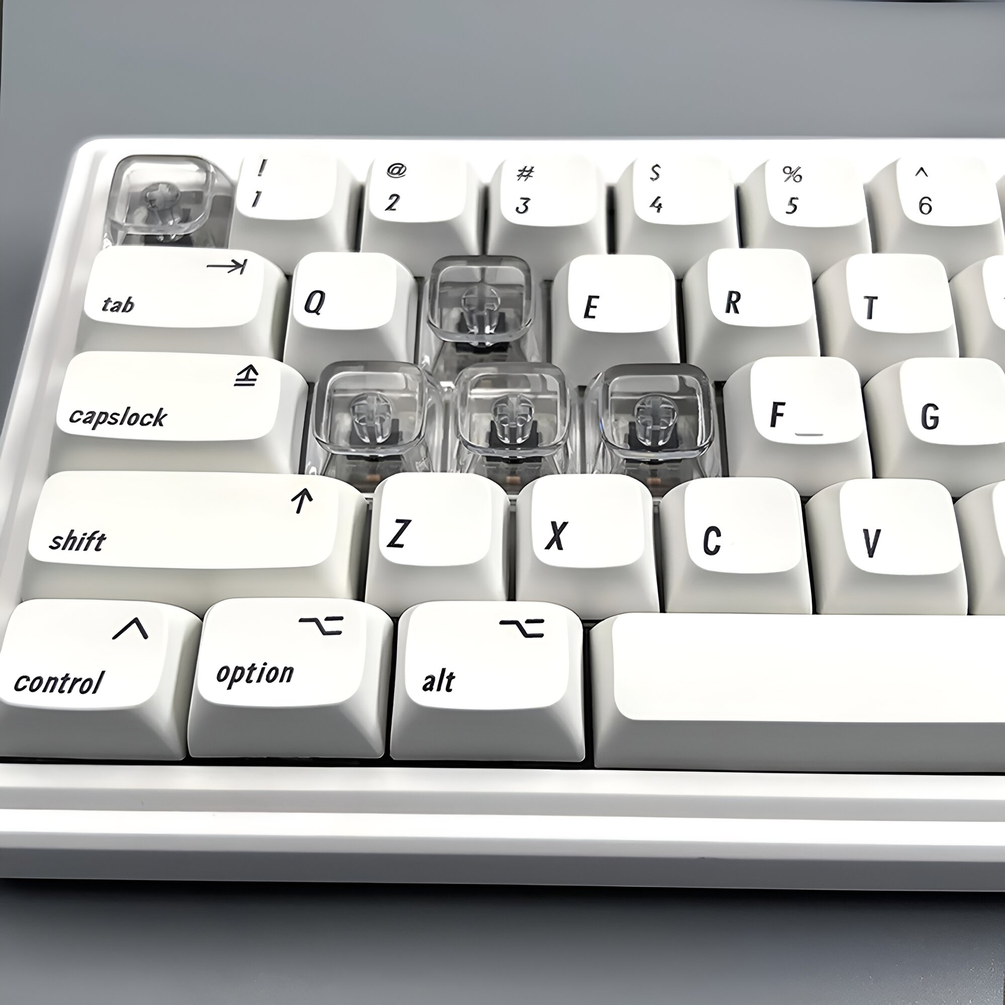 Прозрачные кейкапы XDA U1 для механической клавиатуры, 10 штук
