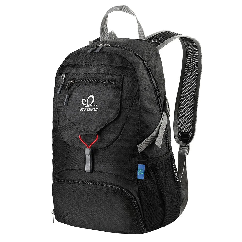 Черный ультралегкий складной рюкзак WATERFLY 20 л