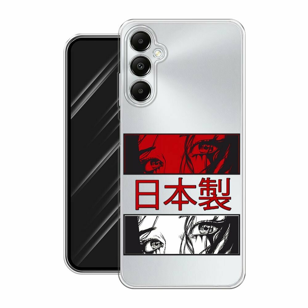 Чехол на Samsung Galaxy A05s / Самсунг Галакси A05s с принтом "Аниме глаза манга", прозрачный — фото 1