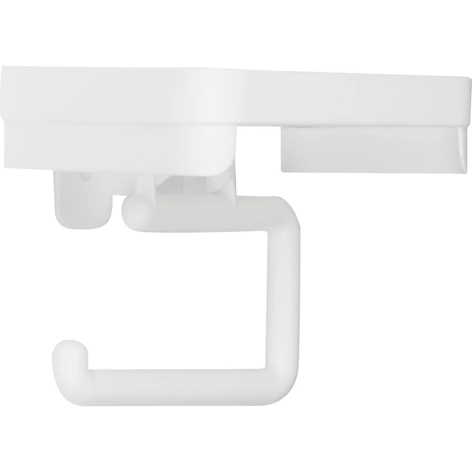 Держатель для туалетной бумаги пластиковый с полоч Idea