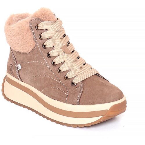 фото Кроссовки rieker, размер 37, пыльная роза, бежевый