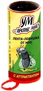 Липкая лента от мух "УМ-Против Мух" с аттрактантом 1 шт