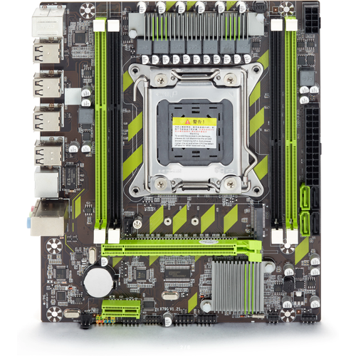 комплект плата материнская atermiter x79 rs7 сокет 2011 процессор 8 ядер xeon e5 2650 v2 кулер 3 pin 16гб памяти ddr3 Материнская плата X79 LGA2011 Atermiter