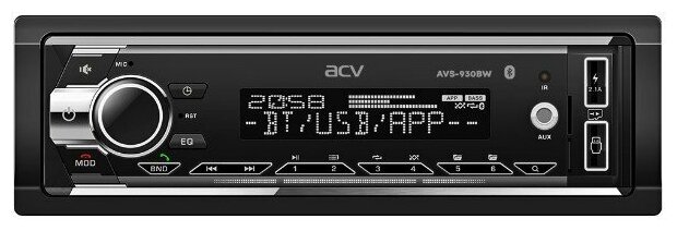 ACV AVS-930BW Автомагнитола ACV FM/MP3/USB/SD белая подсветка AVS-930BW