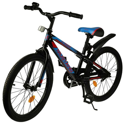 фото Велосипед подростковый "mustang prime" 20", черно-синий симбат
