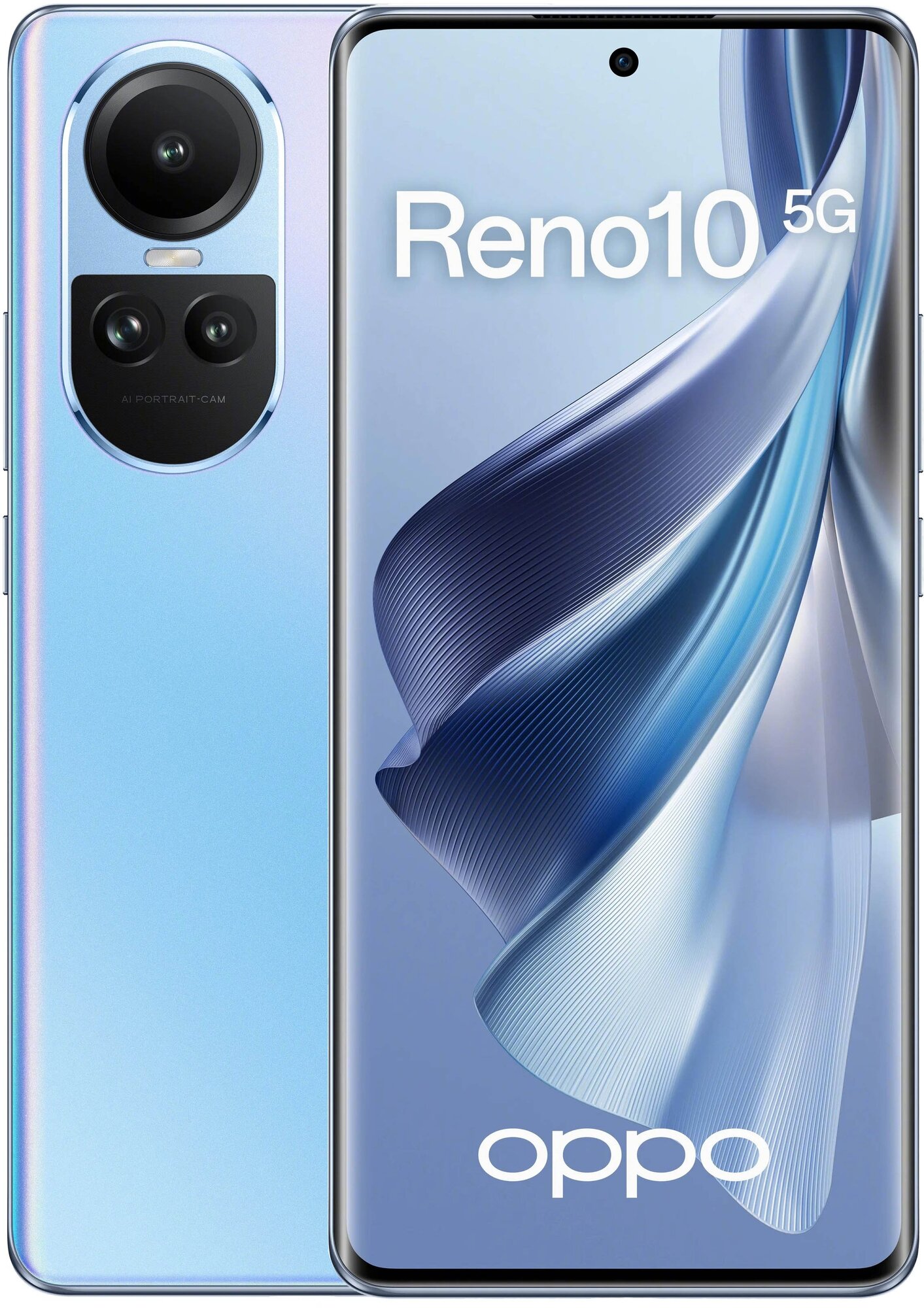 Смартфон OPPO Reno10 8/256 ГБ Global для РФ, Dual nano SIM, голубой