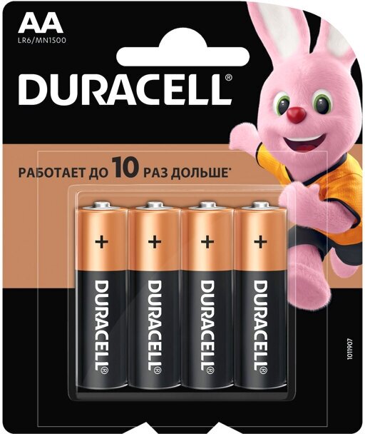 LR06 (AA) батарейка DURACELL 4шт