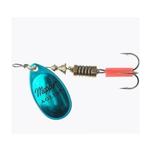 Блесна для рыбалки вращающаяся Mepps AGLIA PLATINUM, 3, Blue/SILVER, 1 штука