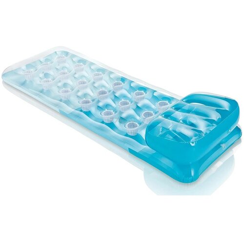 фото Матрас intex с цветными лунками 188х71см бирюзовый, арт. 58890